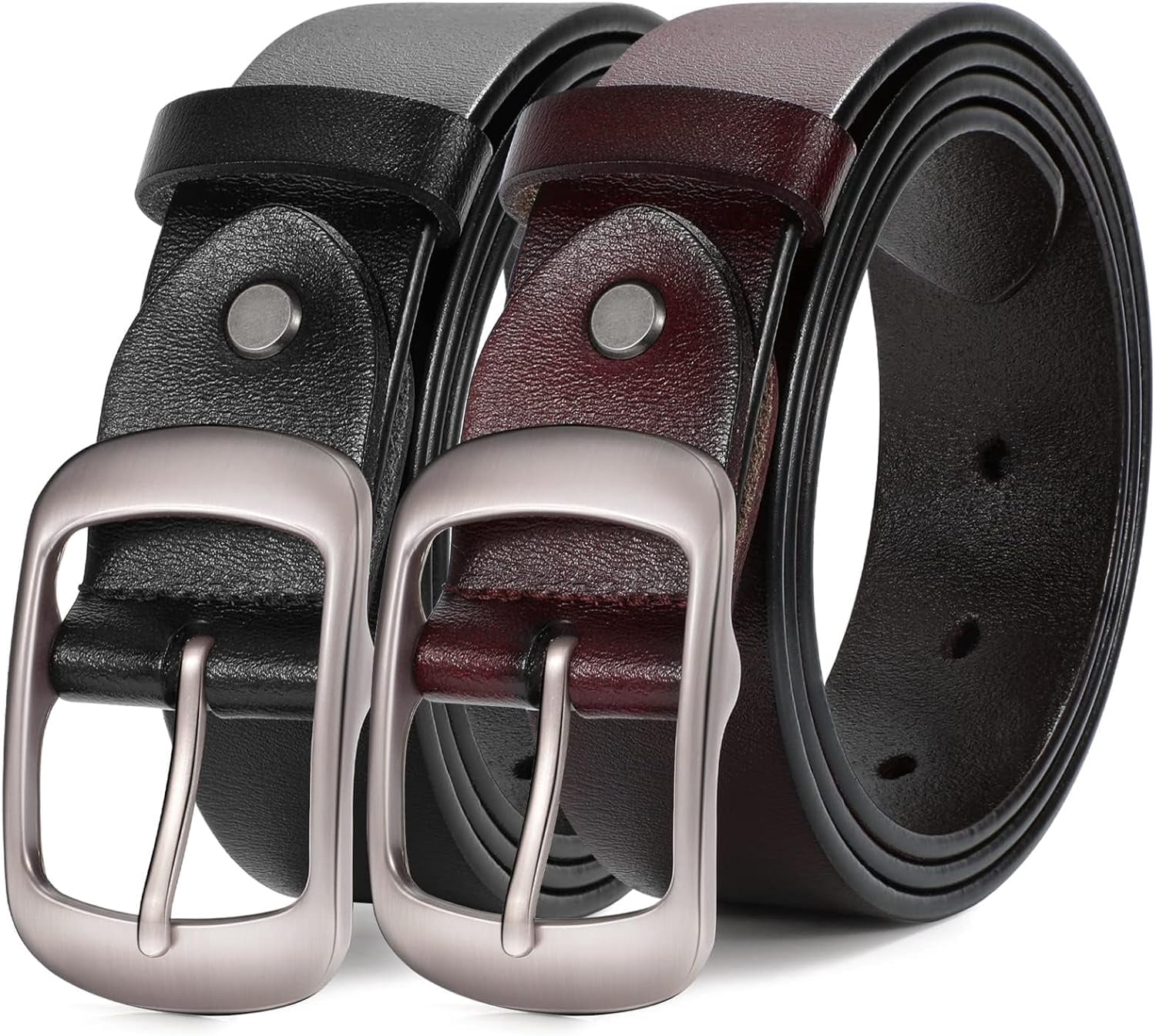 Fashion Leather Belt for Jeans Pants with Solid Pin Buckle 1.3\