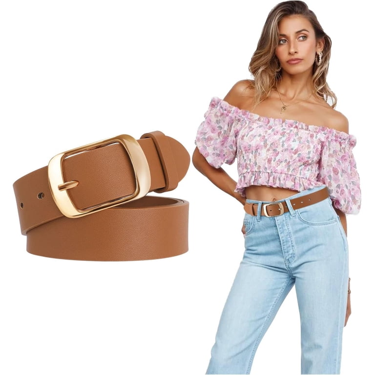 Fashion Womens Leather Belt, Soft Leather Waist Belt with  display picture 3