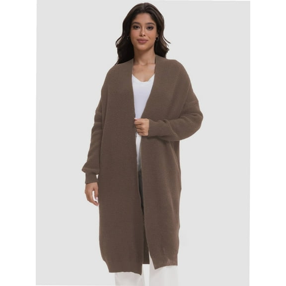 Fashion Womens Long Cardigan Sweaters Oversized Draped Open Front Fall Loose Outerwear