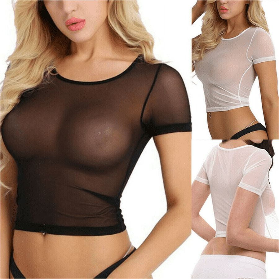 see thru mesh tops