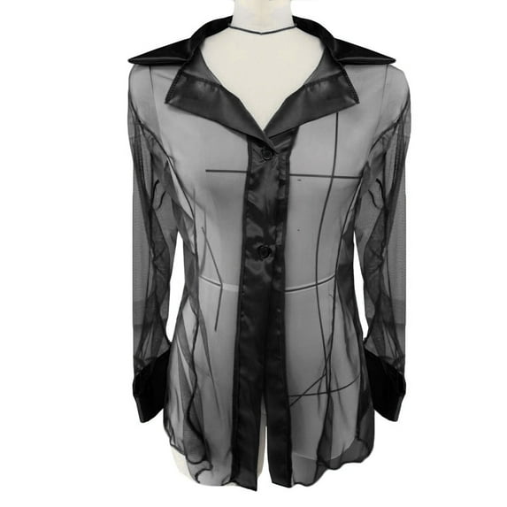 Fashion Womens See Through Mesh Sheer Tank Crop Top Vest T-Shirt Blouse Tee Tops