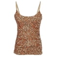 thumbnail image 1 of Fashion Womens Shimmer Sequins Club Spaghetti Strap Camisole Vest Tank Tops, 1 of 4