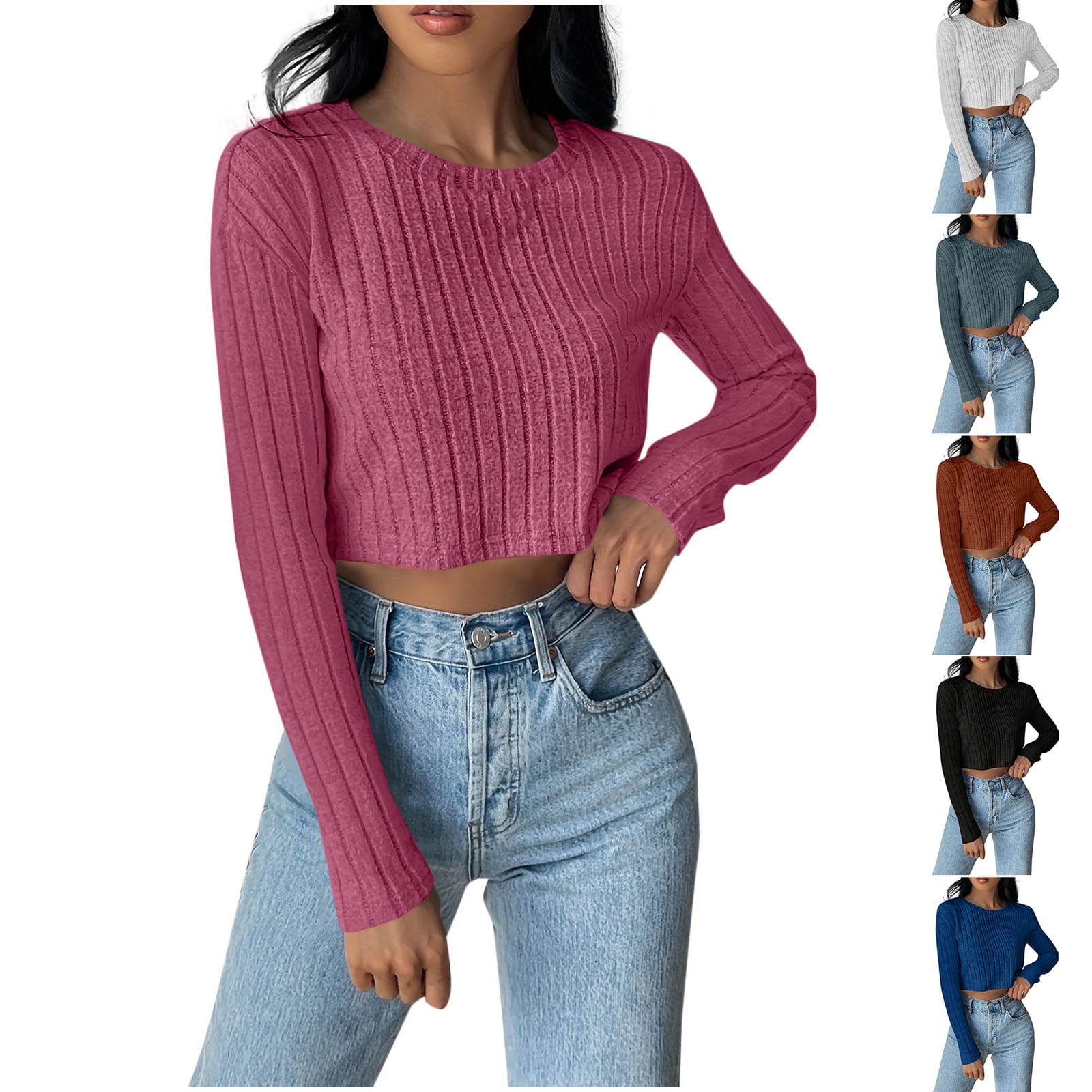 Fashion Womens Tops 2026 Plus Size Shirts Casual Solid Color Round Neck Fashion Womens Tops 2026 Plus Size Shirts Casual Solid Color Round Neck Hooded Spring Fall 3 4 Sleeve Blouse Blouses Shirts Top Up To 65 Off 0f8e8fcf D227 4211 8591 
