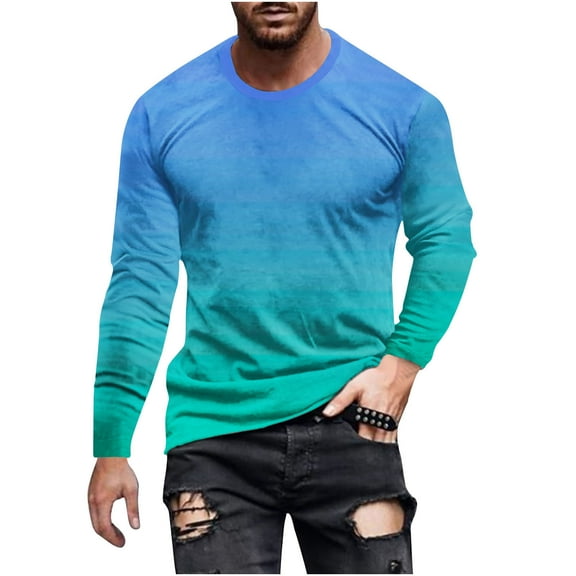 Fashion Workout Shirts Hipster Shirt for Men Men's 2024 Autumn Designer Vintage Blouse Tops Casual T Shirt Graphic Abstract Long Sleeve Print Fashion Shirts Big and Tall Crewneck Sweatshirts Tees