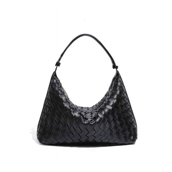 Fashion Woven Purse for Women Top-handle Shoulder Bag Soft Summer Hobo Tote Bag Working Lightweight Bags With Zipper