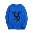 thumbnail image 1 of Fashion YLSDY Girls Spring Sweatshirts 2025 Crewneck Trendy Shirts Kids Long Sleeve Dressy Casual Pullover Fashion Going Out Tops Blue 7-8 Years, 1 of 4
