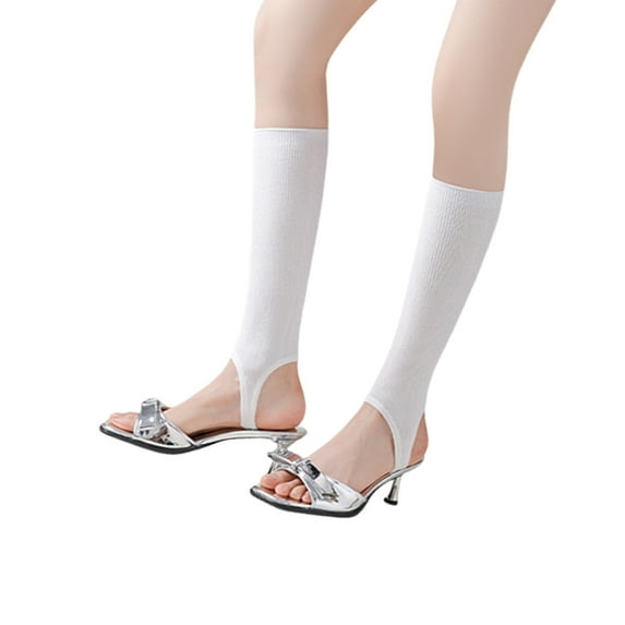 Fashion Yoga Socks for Women Workout Socks Toeless Training Dance Leg Warmers