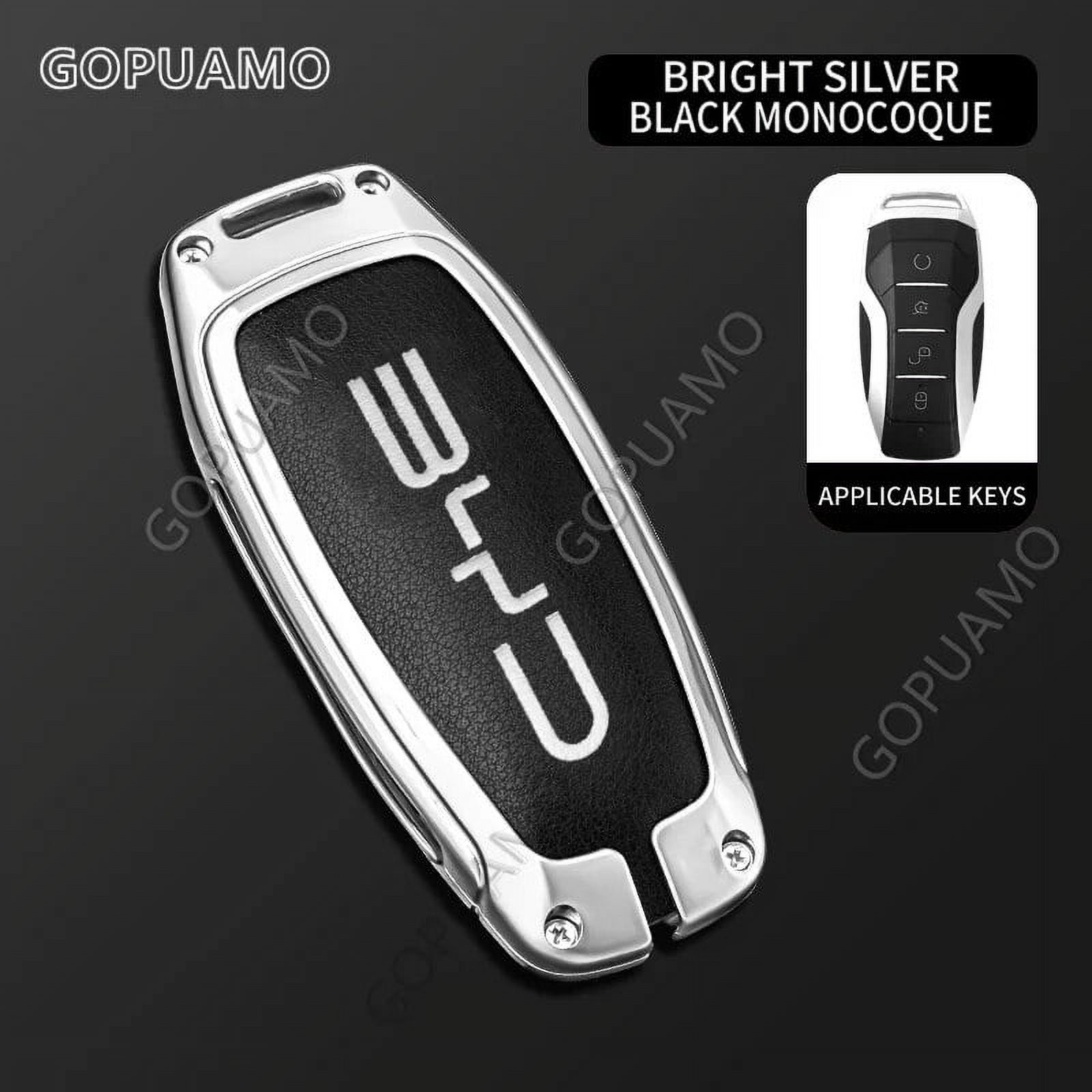 Fashion Zinc alloy Car Remote Key Case Cover For BYD A 4 button Qin ...