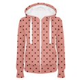 thumbnail image 1 of Fashion Zip Up Hoodies for Womens Pullover Plus Size Casual Hooded Slim Zipper Fleece Sweater Coat, 1 of 1