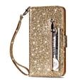 thumbnail image 1 of Fashion Zipper Flip Wallet Glitter Leather Phone Case For  Google Pixel 10 Pro XL 9/9Pro 9A 8A 7A 8 Pro 9 Pro XL 7PRO 6A Card Slots Protective Cover, 1 of 9