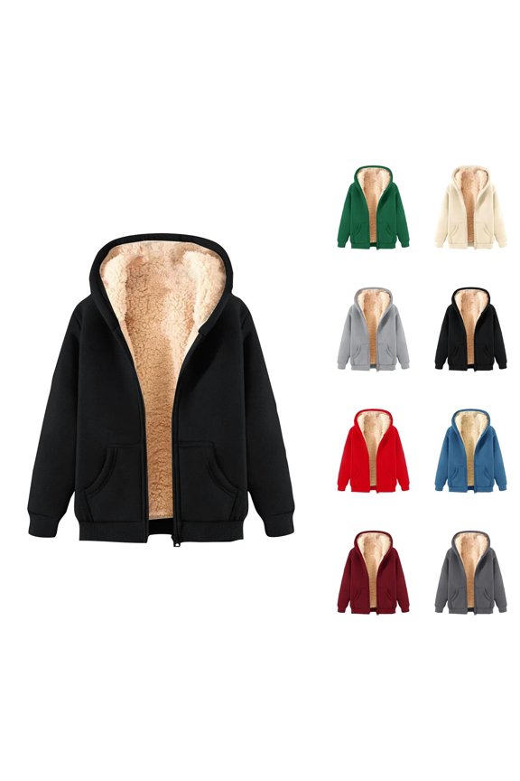 Fashion Zipper Up Hoodie for Women Long Sleeve Drawstring Pullover Sweatshirt Stylish Printed Loose Fit Fall Winter Top Casual Warm Hooded Jacket