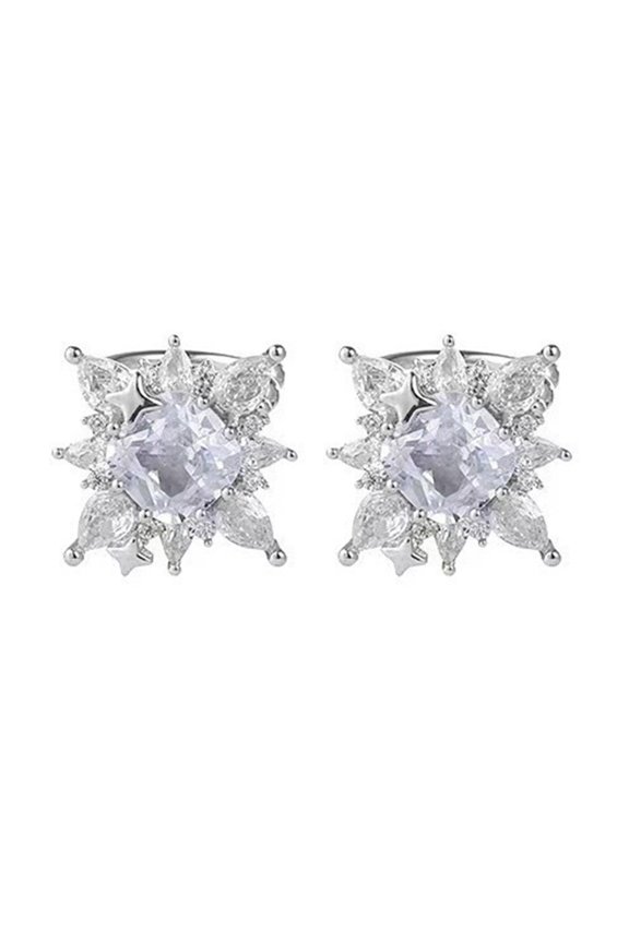 Fashion Zircon Star Ear Clips Comfortable Rhinestones Women's Ear Accessories Daily Wear Accessory Unique Ear Jewelry