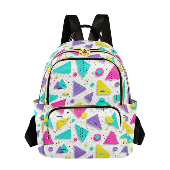 Fashion backpack Abstract 90s Pattern quilted backpack women travel backpack suitable for travel sports