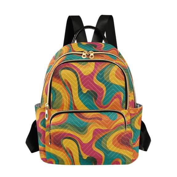 Fashion backpack Abstract Oil Paint quilted backpack women travel backpack suitable for travel sports