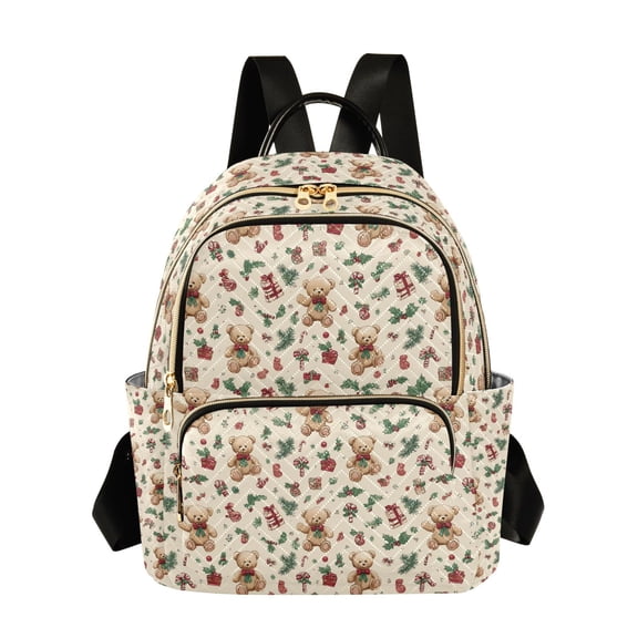 Fashion backpack Bear Gift Leaves quilted backpack women travel backpack suitable for travel sports