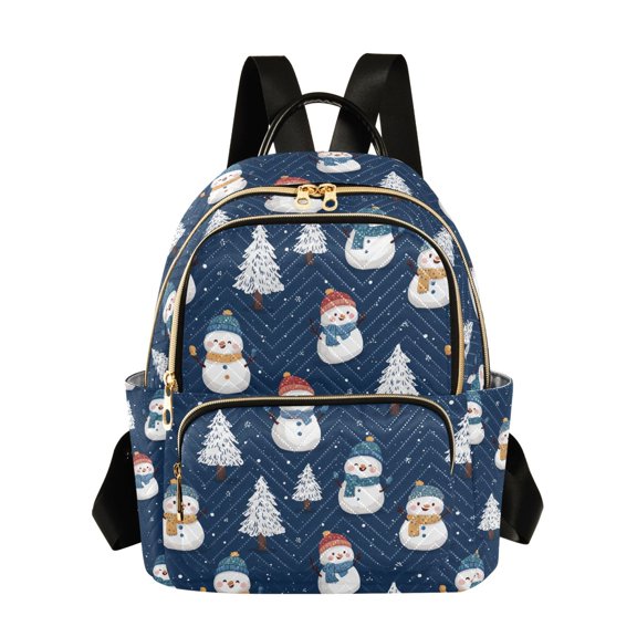 Fashion backpack Cartoon Snowmen quilted backpack women travel backpack suitable for travel sports