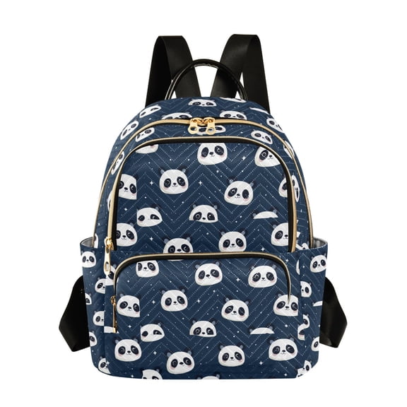 Fashion backpack Cute Panda Head quilted backpack women travel backpack suitable for travel sports