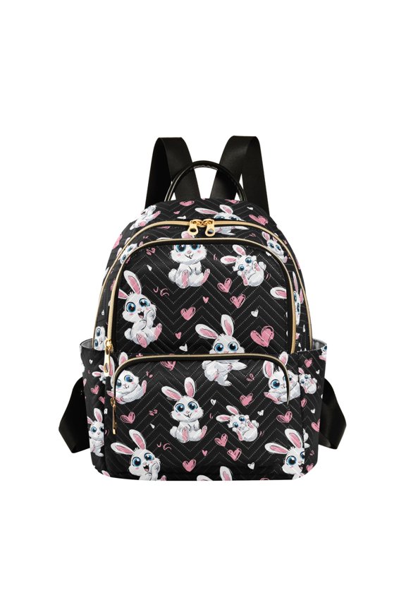 Fashion backpack Cute Rabbit Heart Shape quilted backpack women travel backpack suitable for travel sports