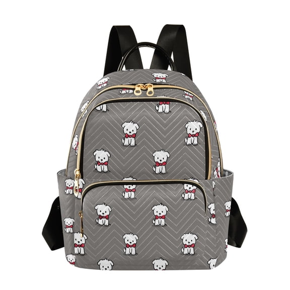 Fashion backpack Cute Tie Puppy quilted backpack women travel backpack suitable for travel sports