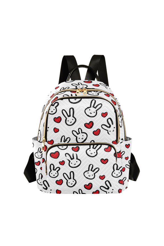 Fashion backpack Rabbit Love quilted backpack women travel backpack suitable for travel sports
