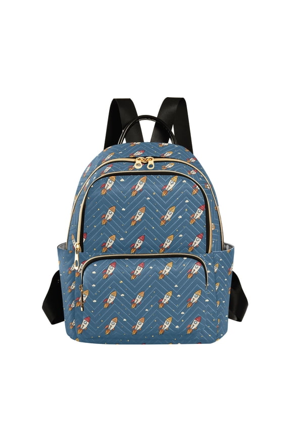 Fashion backpack Rocket Launch quilted backpack women travel backpack suitable for travel sports