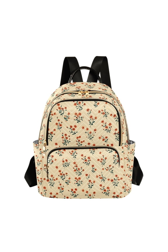 Fashion backpack Small Florals quilted backpack women travel backpack suitable for travel sports