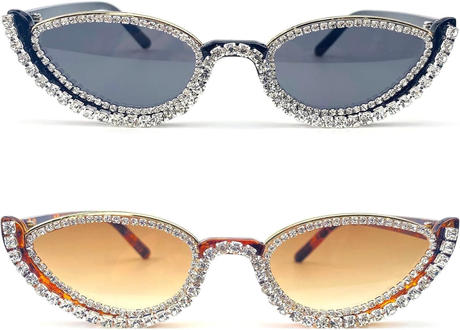 Fashion bling Rhinestone Cat Eye Sunglasses for Women Retro  display picture 2