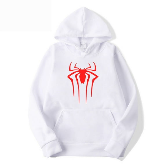 Fashion brand Men's Hoodie Casual Hoodie Sweatshirt Men's/Women's top Solid color printed spider hoodie sweatshirt