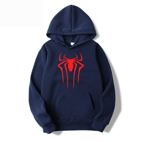 Fashion brand Men's Hoodie Casual Hoodie Sweatshirt Men's&Women's top Solid color printed spider hoodie sweatshirt