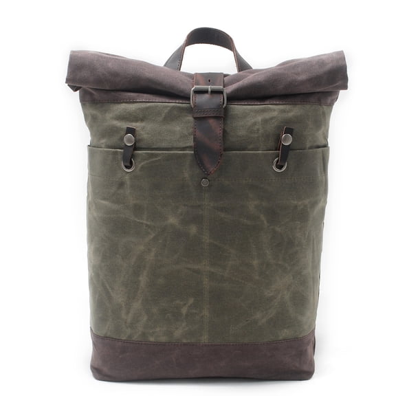 Fashion canvas backpack,Dark Grey