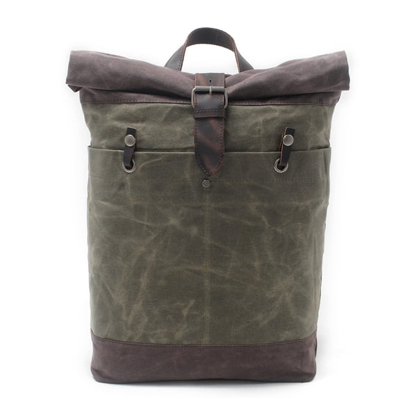 Fashion canvas backpack,Dark Grey