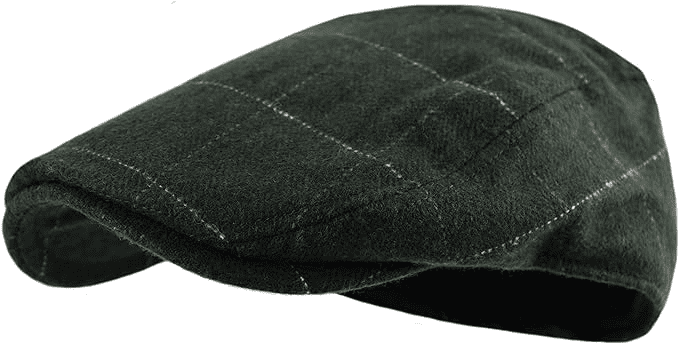 Fashion classic men's wool blend newsboy cap, tweed plaid model men's classic hat