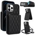 thumbnail image 1 of Fashion crossbody wallet phone leather case for Samsung S22, lanyard and card holder, 1 of 10