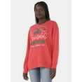 thumbnail image 1 of Women's and Women's Plus Christmas Santa Claus Graphic Sweatshirt Pullover from Holiday Time, Sizes S-XXXL, 1 of 5