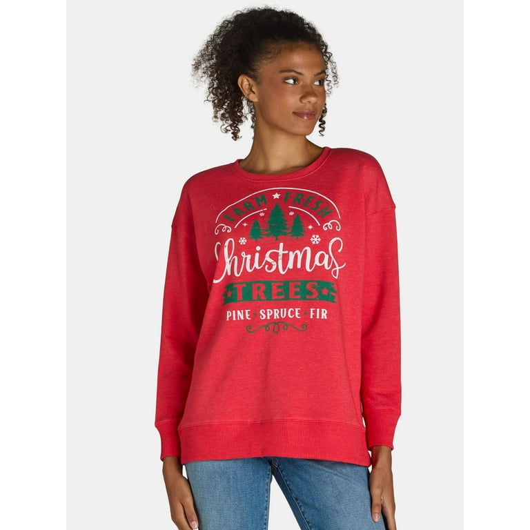Ladies christmas sweatshirt hotsell