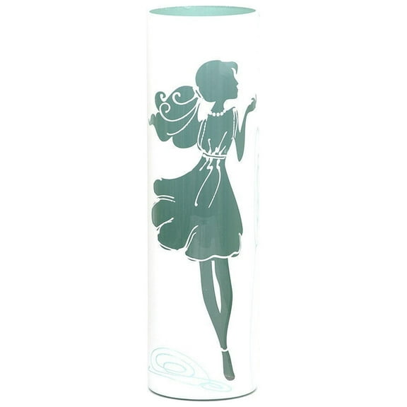 Fashion girl,Art decorated glass vase,Glass vase for flowers,Cylinder Vase,Interior Design,Home Decor,Large Floor Vase 16 inch