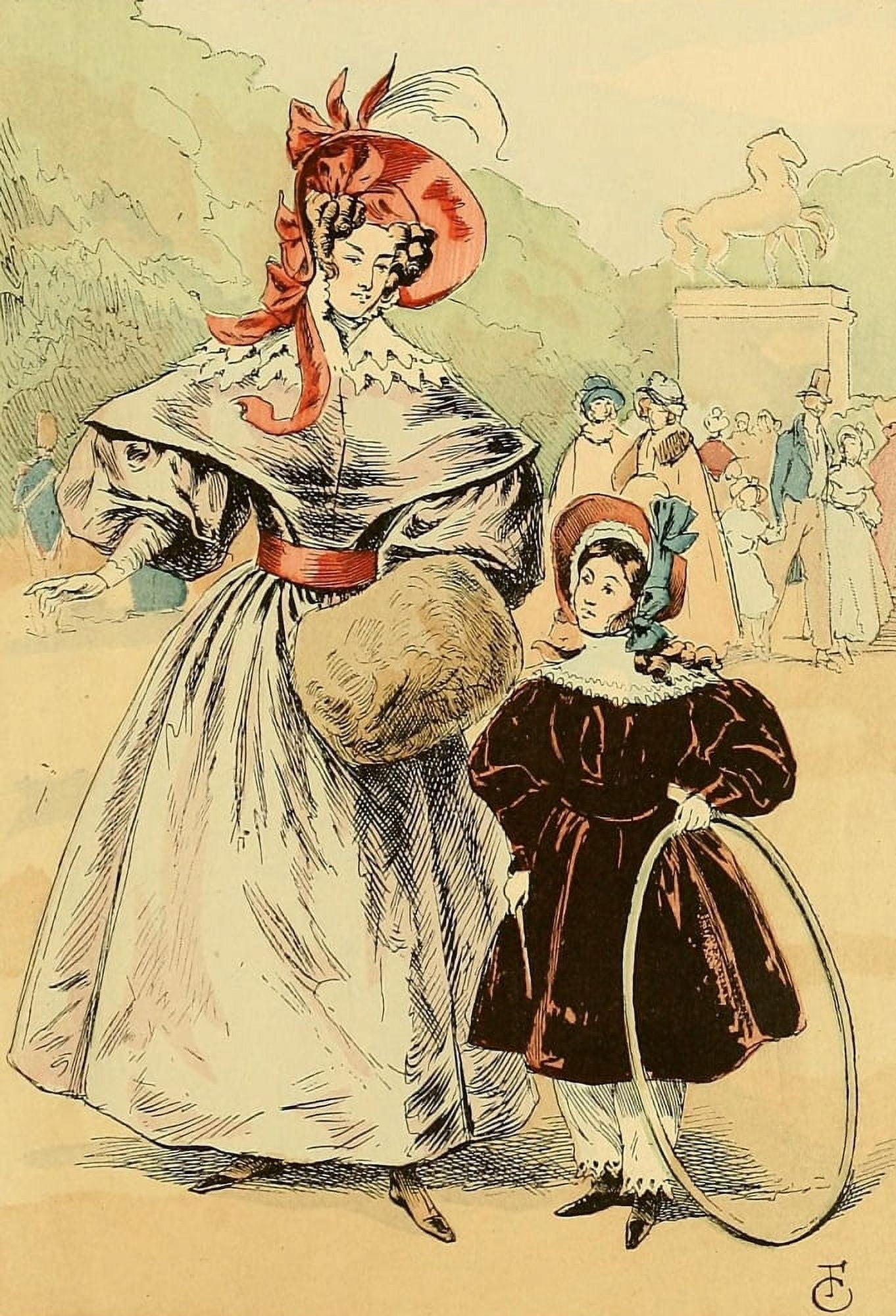 Fashion in Paris 1898 In the Champs-Ôø?lyses 1832 Canvas Art - FranÔø?ois Courbin (24 x 36)