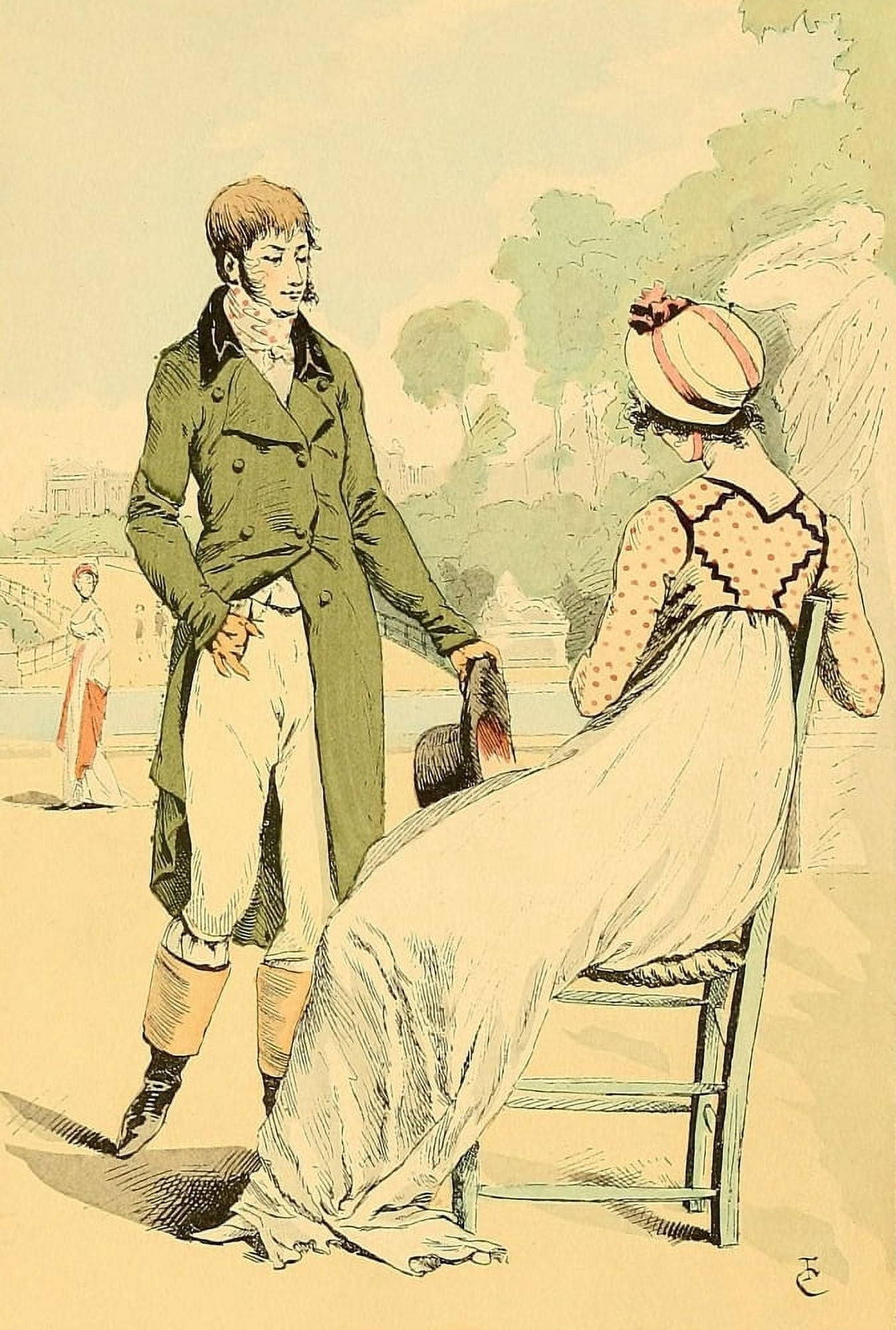 Fashion in Paris 1898 Terrace of the Tuileries 1798 Canvas Art - Fran???ois Courbin (18 x 24)