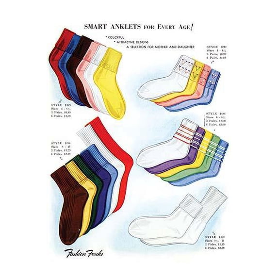 Fashion plates of the latest styles complete with sample fabric from a book sent only to retailers to choose their seasonal collections. Poster Print by Fashion Frocks (24 x 36)