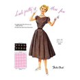 thumbnail image 1 of Fashion plates of the latest styles complete with sample fabric from a book sent only to retailers to choose their seasonal collections. Poster Print by Fashion Frocks (18 x 24), 1 of 1