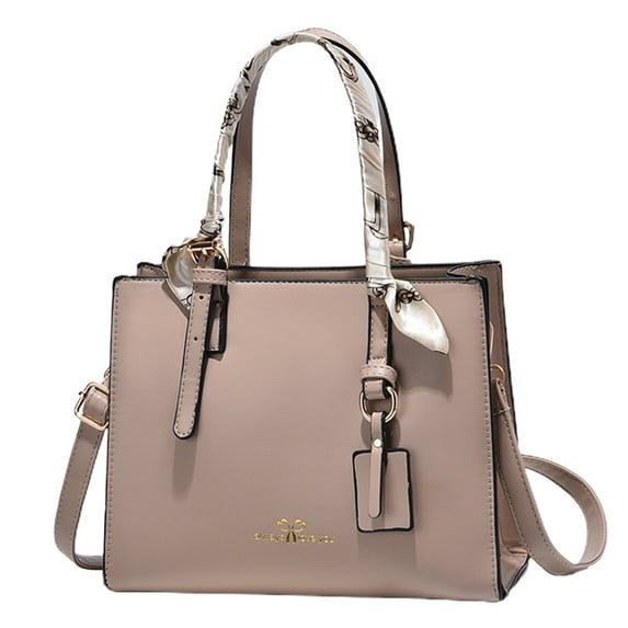 Fashion scarves handbags artificial leather ladies shoulder Messenger bag simple small bag. - khaki