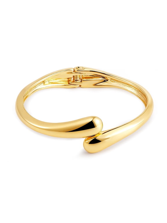 Gold Bracelets for Women Gold Bangles Chunky Waterdrop Cuff Stack Gift