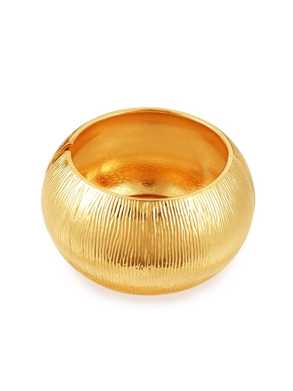 Gold Bracelets for Women Gold Bangles Chunky Textured Striped Cuff Bracelet Stackable Gift