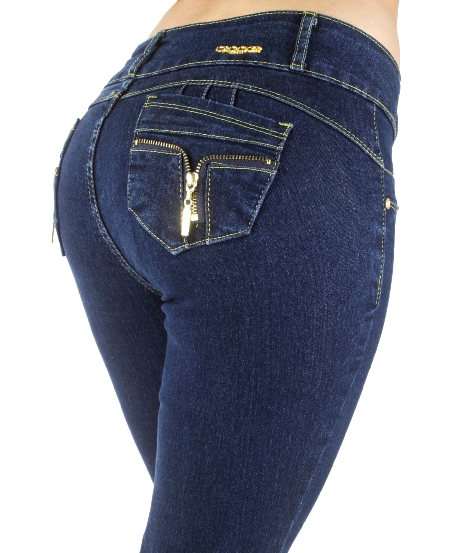 Plus/Junior Size Butt Lift Levanta Cola Skinny Pink Denim Women Jeans –  Fashion2Love