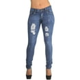 thumbnail image 1 of Fashion2Love Plus Size Classic Ripped Distressed Destroyed Skinny Jeans, 1 of 8