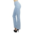 thumbnail image 1 of Fashion2Love Shaping Pull On Butt Lift Push Up Yoga Pants Stretch Indigo Denim Flare Jeans, 1 of 8