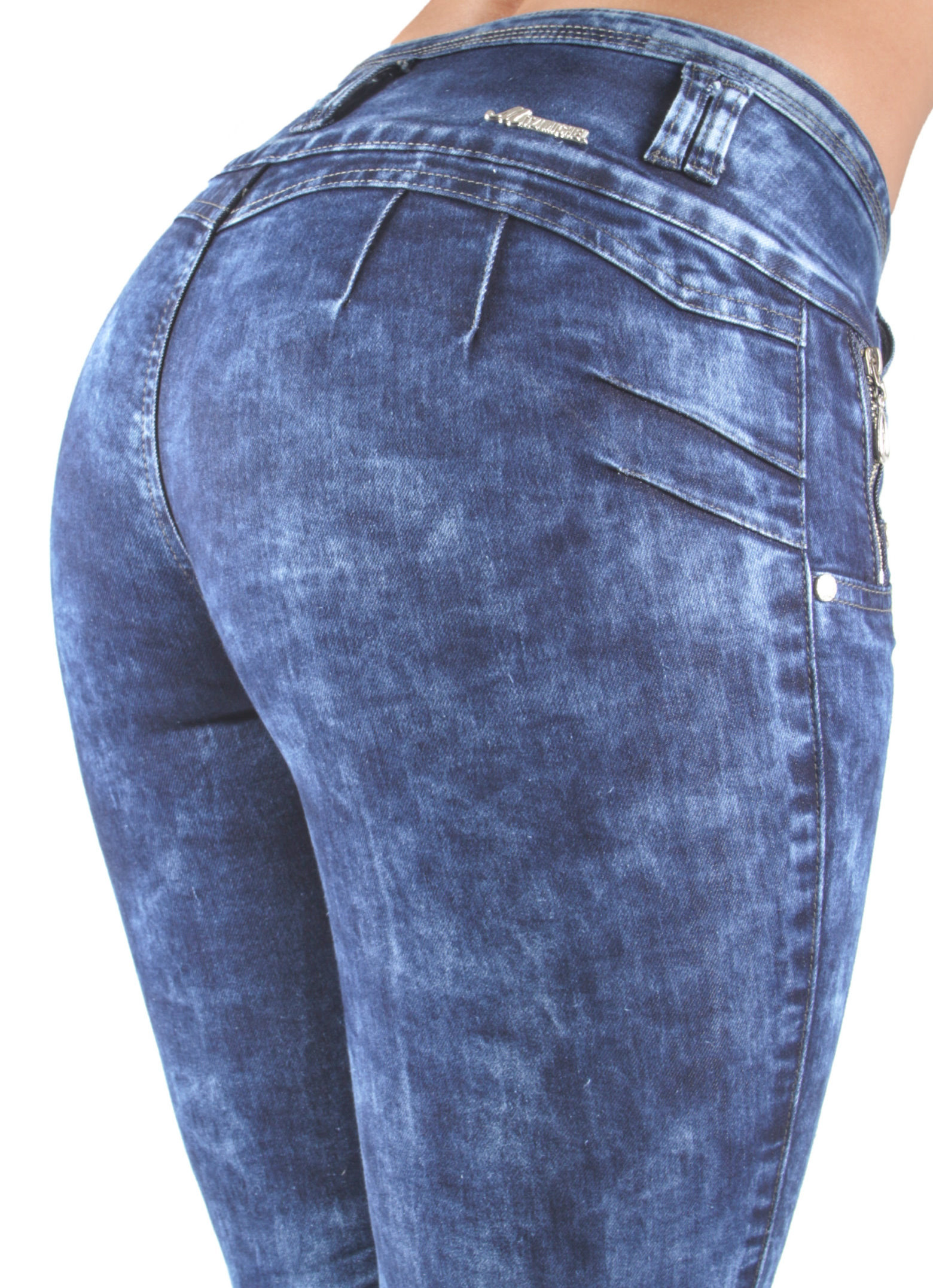 Butt Lift Push Up Mid Waist Skinny Jeans (CY74)