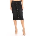 thumbnail image 1 of Fashion2Love Women's Juniors/Plus Size Elastic Waist Pull-On Stretch Denim Skirt, 1 of 6