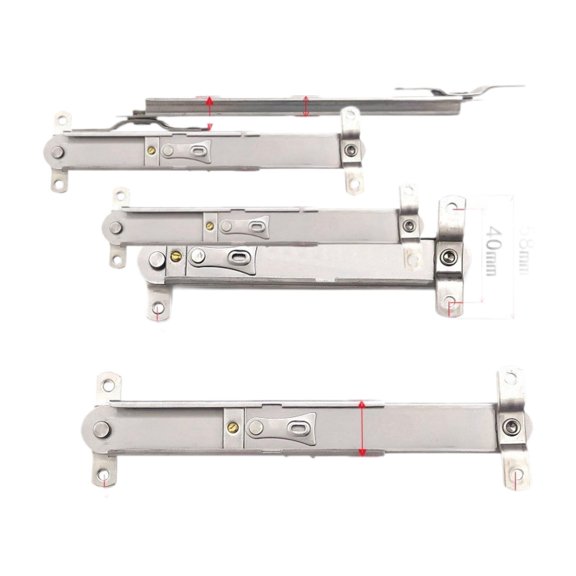 FashionCha 1 Pair Window Hinge Limit Adjuster Heavy Duty Limiter Telescopic Window Supports Extension 18.8cm