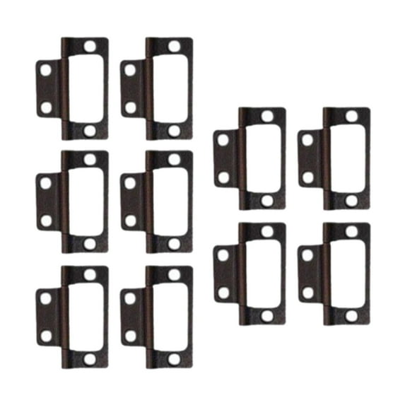 FashionCha 10 Pieces Door Hinges Door Hardware Easy Installation Premium Versatile Rotation Red Antique